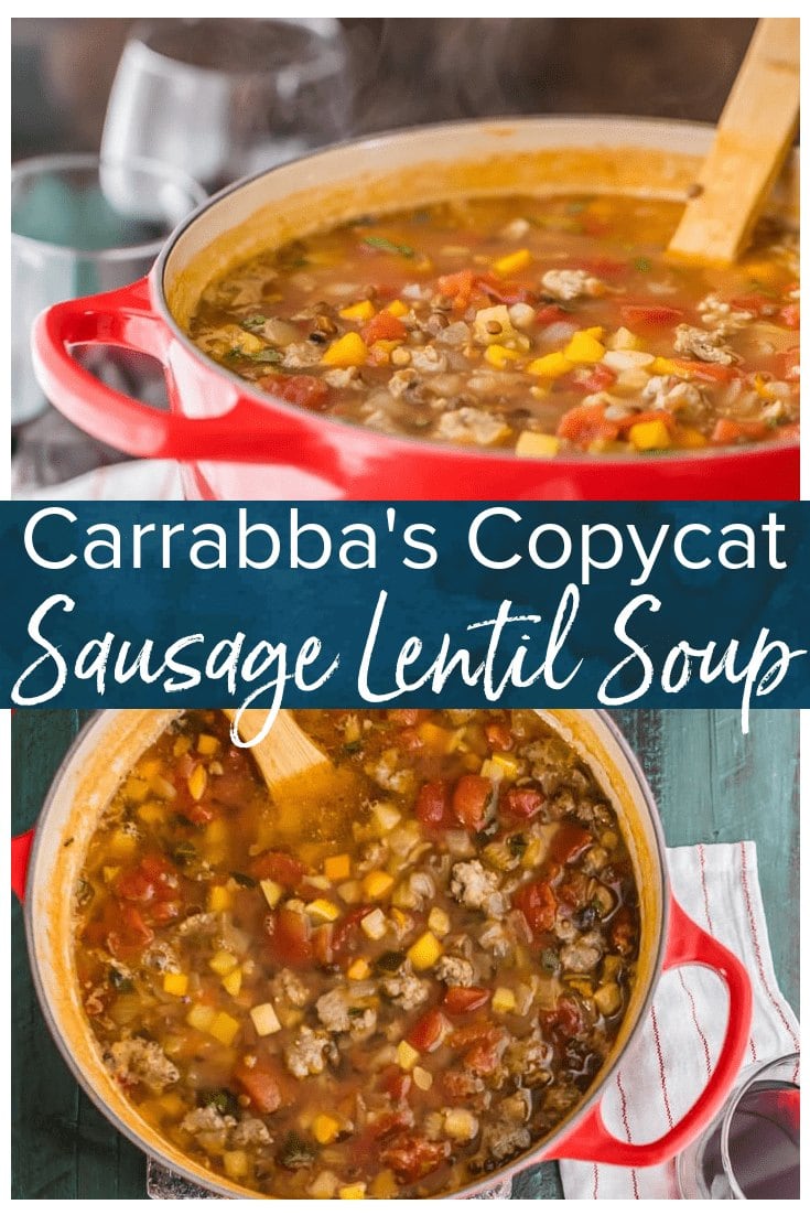 Sausage Lentil Soup Carrabbas Copycat Recipe Video 