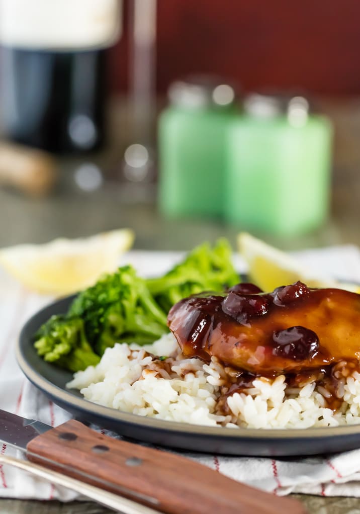 Slow Cooker Cranberry Chicken - The Cookie Rookie®