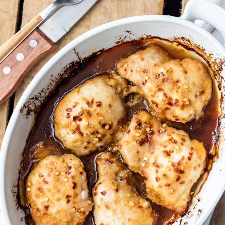 Easy Baked Honey Garlic Chicken - The Cookie Rookie