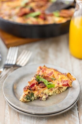 One Pan BLT Skillet Frittata Recipe - The Cookie Rookie®