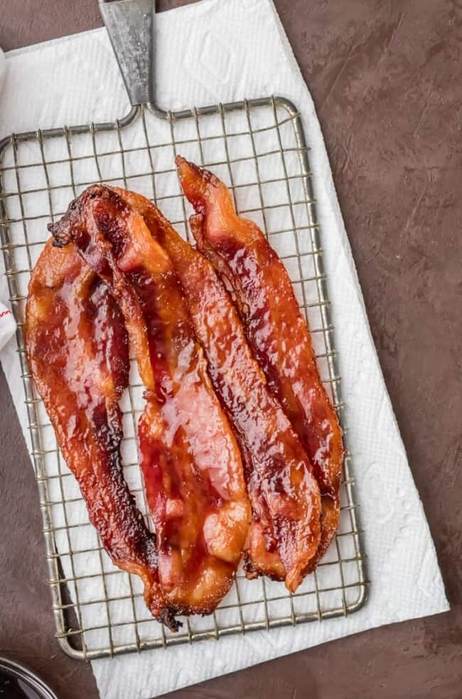 Oven Baked Candied Whiskey Bacon Recipe - The Cookie Rookie®