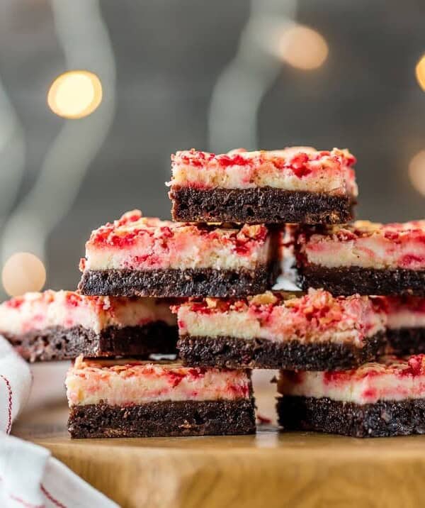 Peppermint Brownies are a MUST MAKE recipe for Christmas! Holiday baking has never been so easy or delicious. These Peppermint Cheesecake Brownies are the perfect Christmas brownies, but I make them year round. They're amazingly delicious!