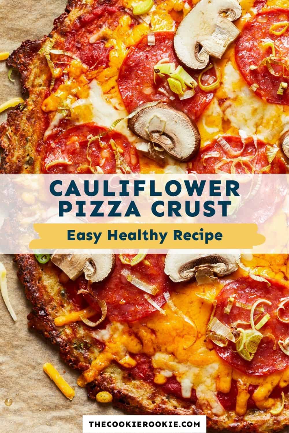 Cauliflower Pizza Crust Recipe {Low-Carb, Keto, Gluten-Free}