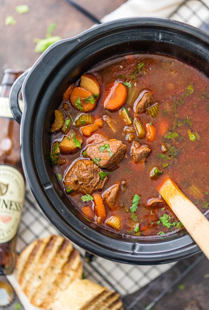 Slow Cooker Guinness Beef Stew - The Cookie Rookie®