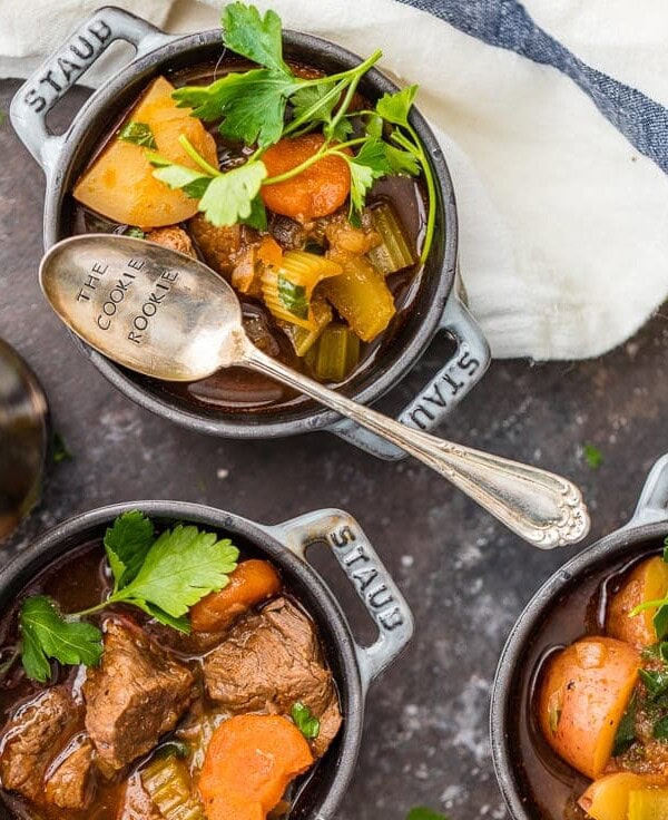 Guinness Beef Stew is a favorite Irish beef stew recipe in our house. We make this slow cooker beef stew for St. Patrick's Day every year, and we just can't get enough! It's the best Guinness stew and so easy to make!