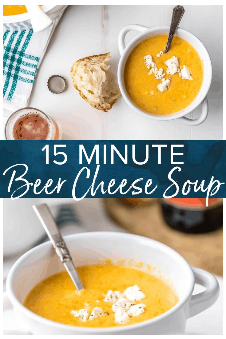 15 Minute Beer Cheese Soup Recipe {VIDEO} - The Cookie Rookie®