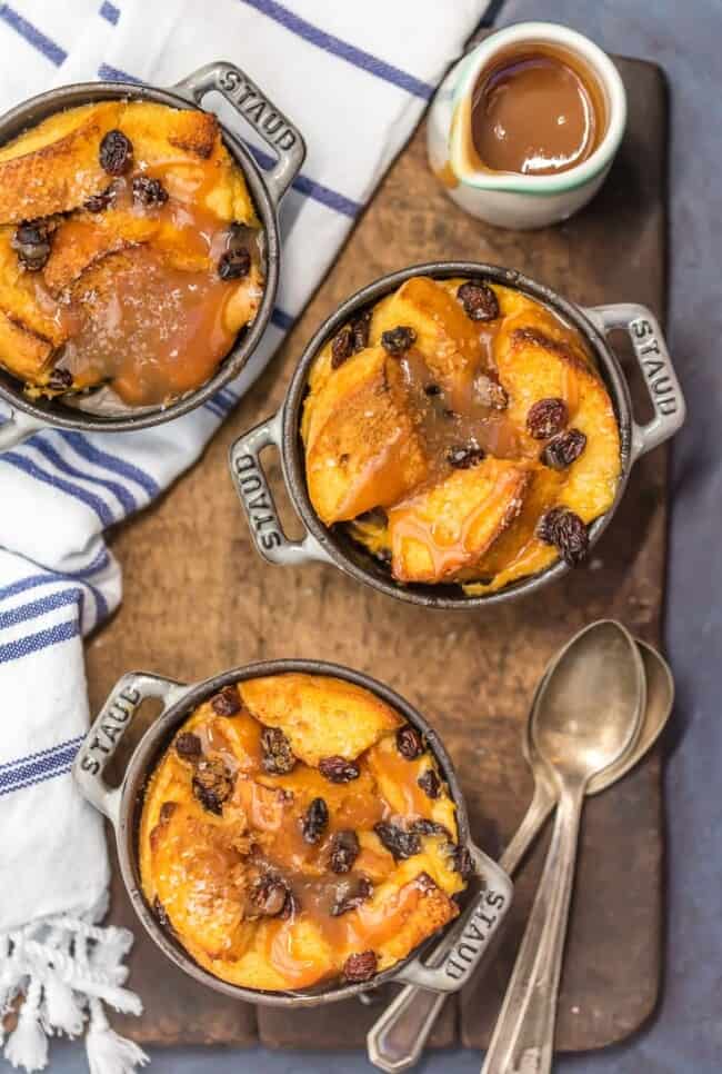 Irish Bread Pudding with Whiskey Caramel Sauce Recipe - The Cookie Rookie®