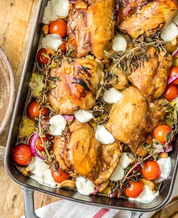 Balsamic Glazed Mediterranean Chicken