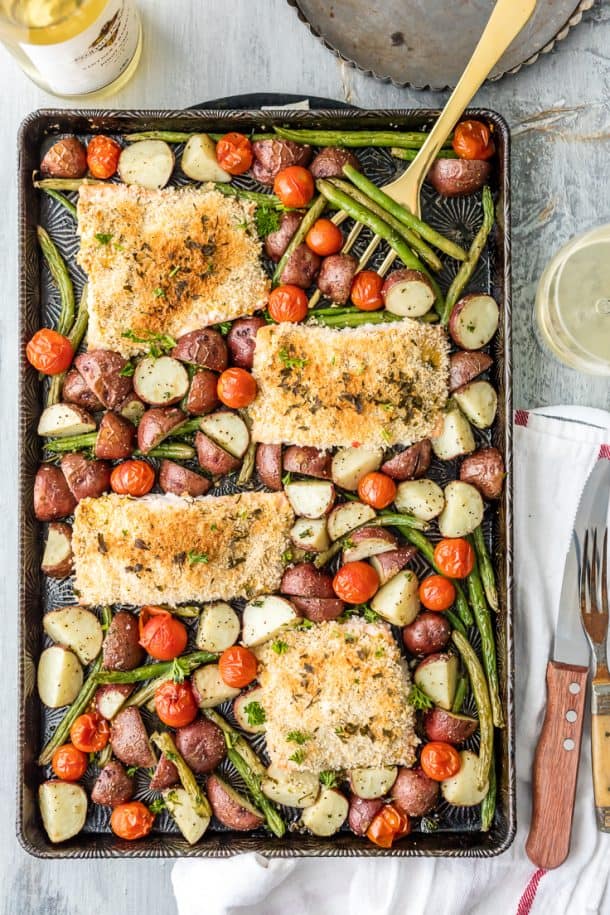 Honey Mustard Salmon and Potatoes Sheet Pan Dinner Recipe - The Cookie ...