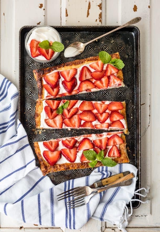 Super Easy Puff Pastry Strawberry Tart The Cookie Rookie®