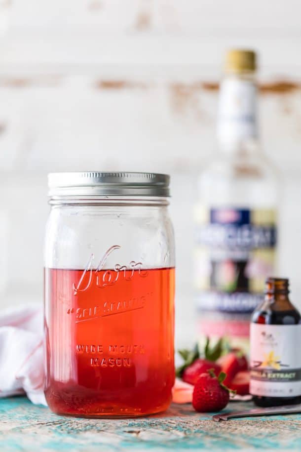 Homemade Strawberry Vodka & Spiked Strawberry Shortcake Ice Cream ...