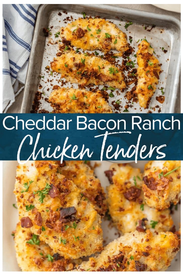 Baked Chicken Tenders - Cheddar Bacon Ranch Chicken (VIDEO)