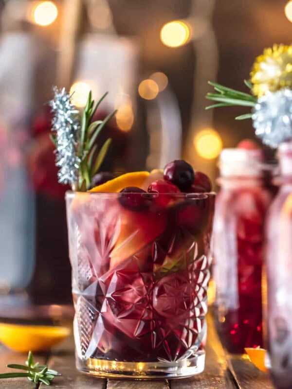 HOLIDAY SANGRIA in a glass