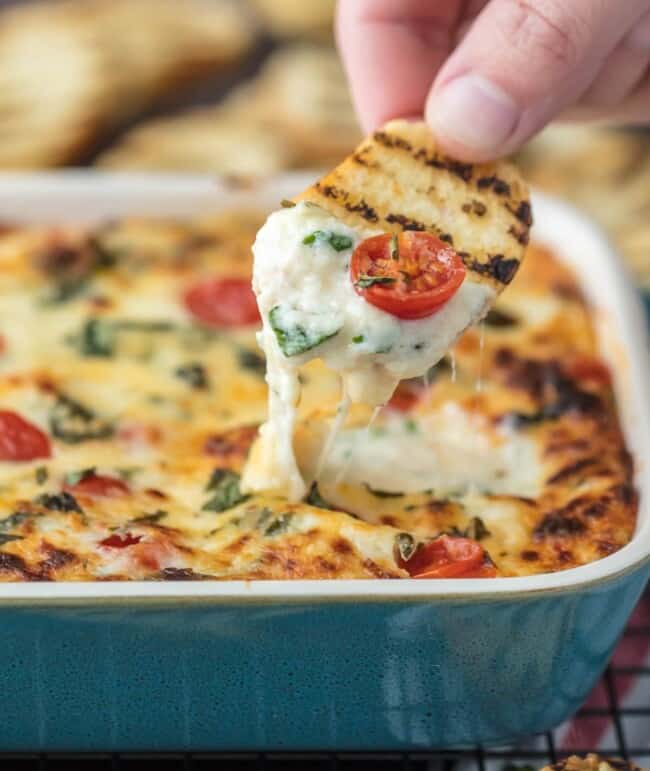 Cheesy Tomato Mozzarella Caprese Dip Recipe The Cookie Rookie®