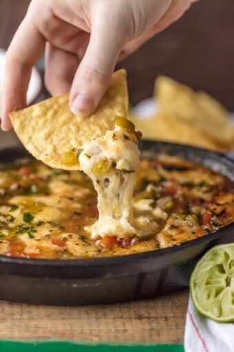 Tequila Lime Flaming Cheese Dip Recipe - The Cookie Rookie®