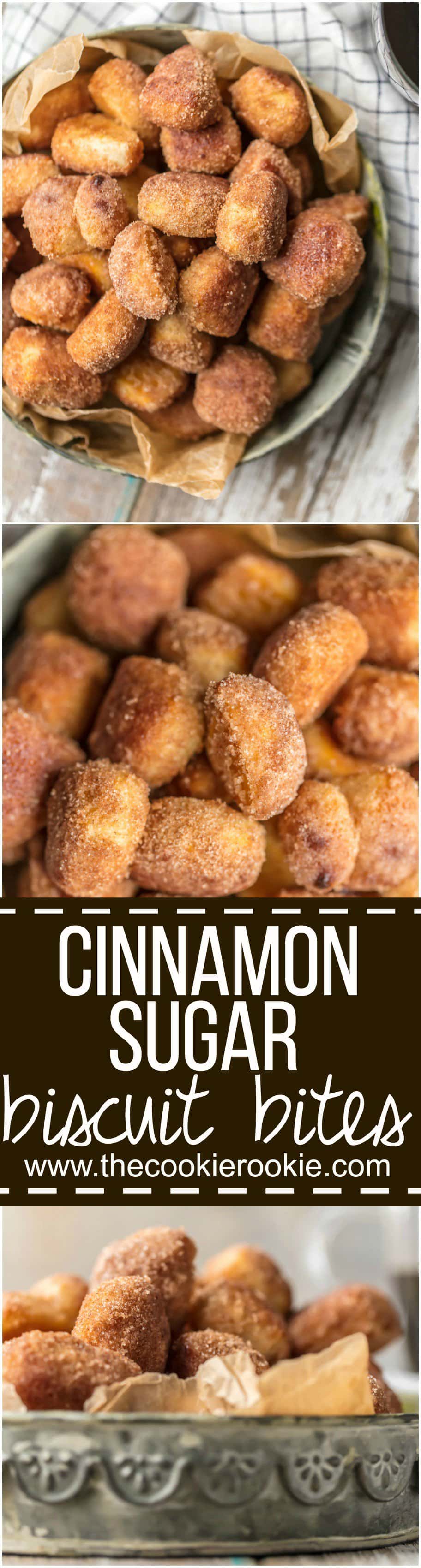 Crispy Cinnamon Sugar Biscuit Bites