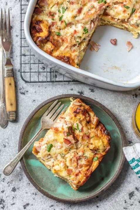 Ham and Cheese Breakfast Casserole (VIDEO) Recipe - The Cookie Rookie®