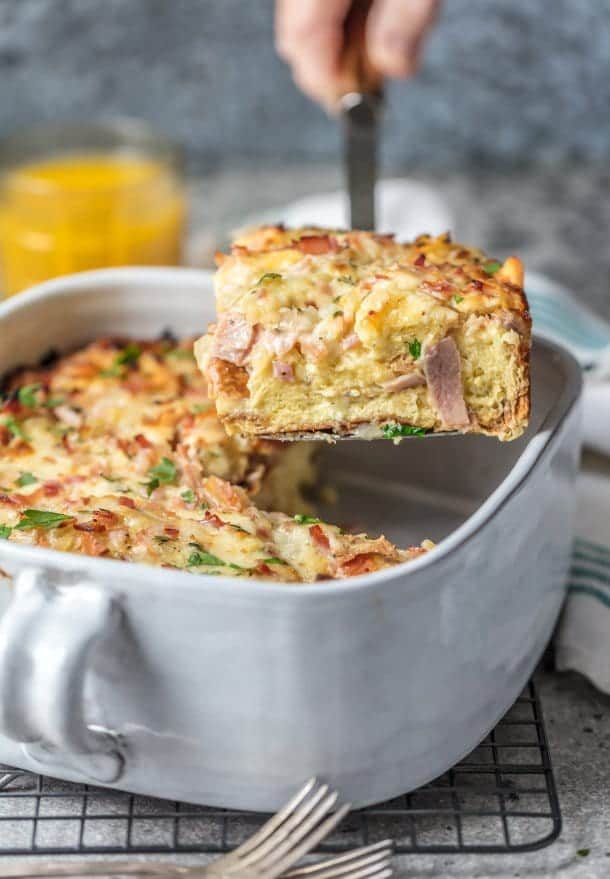 Ham and Cheese Breakfast Casserole (VIDEO) Recipe - The Cookie Rookie®