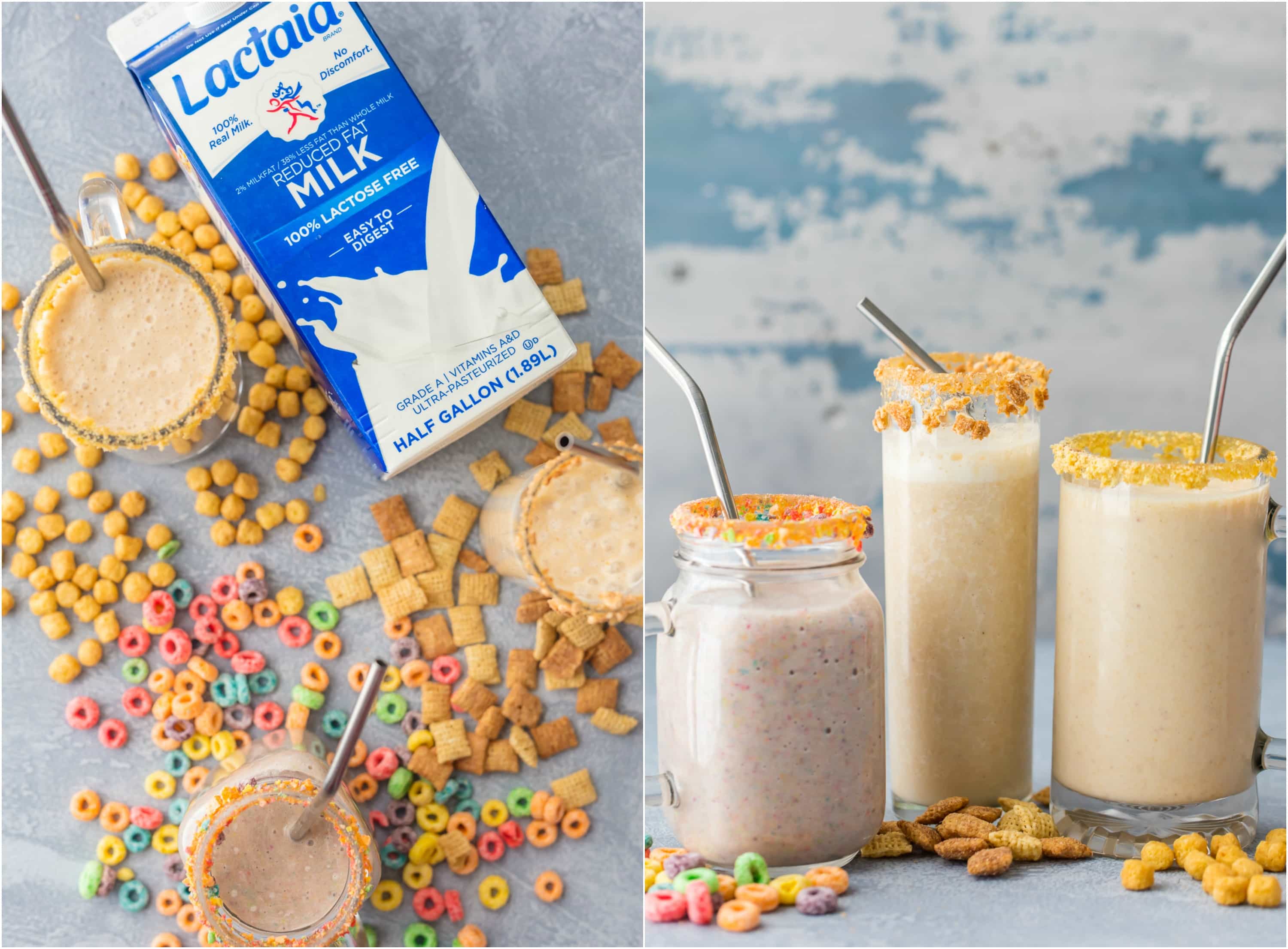 Cereal Milk Breakfast Smoothie (3 Ways!) Recipe - The Cookie Rookie®