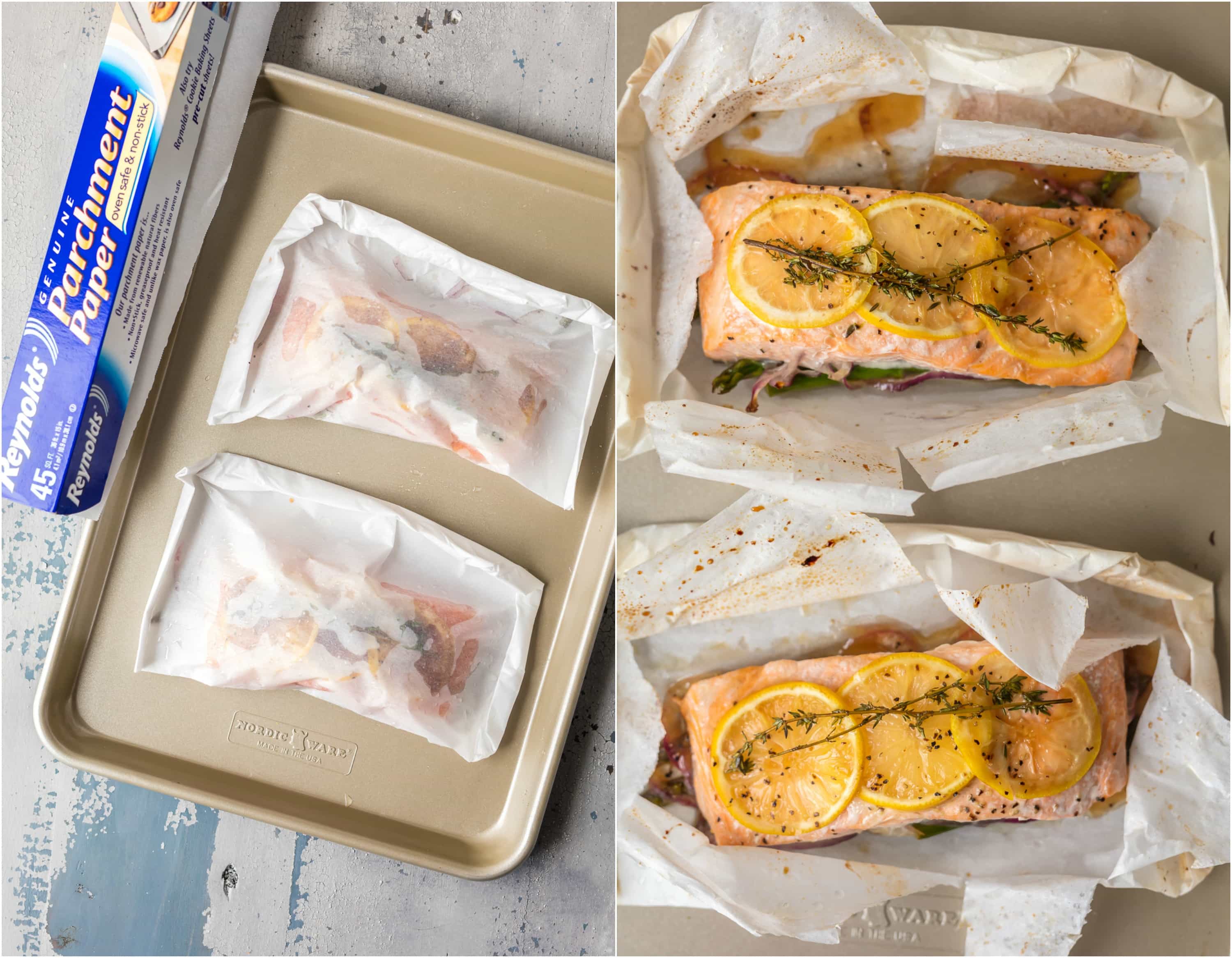 Salmon in Parchment - How to Cook Fish in Parchment Paper 