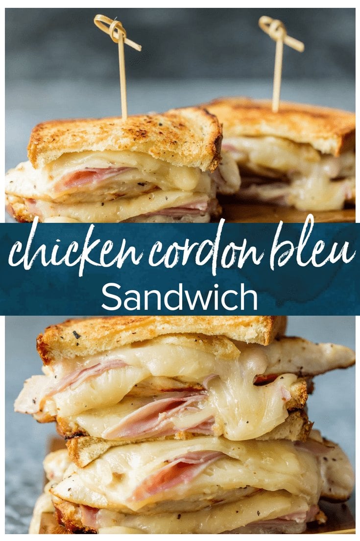 Chicken Cordon Bleu Sandwich Recipe - The Cookie Rookie®