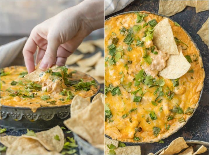 Green Chile Chicken Enchiladas Dip Recipe - The Cookie Rookie®