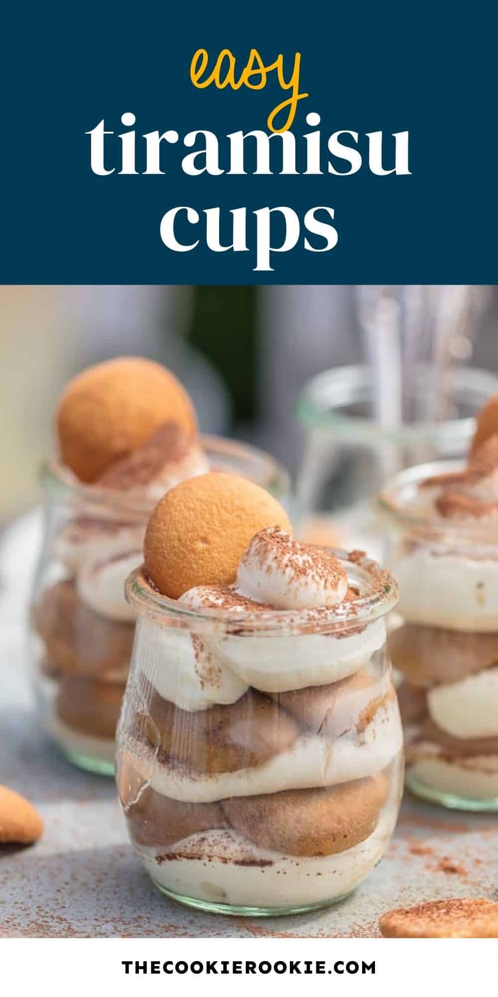 Easy Tiramisu Cups pin image