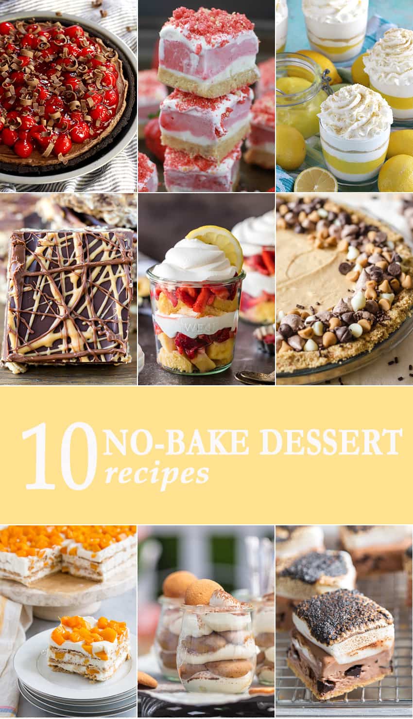 10 No Bake Desserts - The Cookie Rookie®