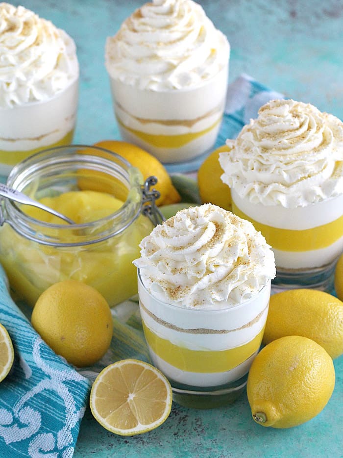 No Bake Lemon Cheesecake Parfaits | Peas and Peonies