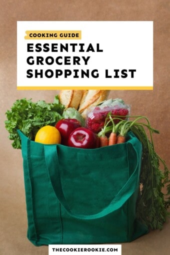 Easy Grocery List Printable to Stock Your Fridge & Pantry