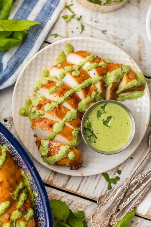 Peruvian Chicken Recipe With Green Sauce - The Cookie Rookie®