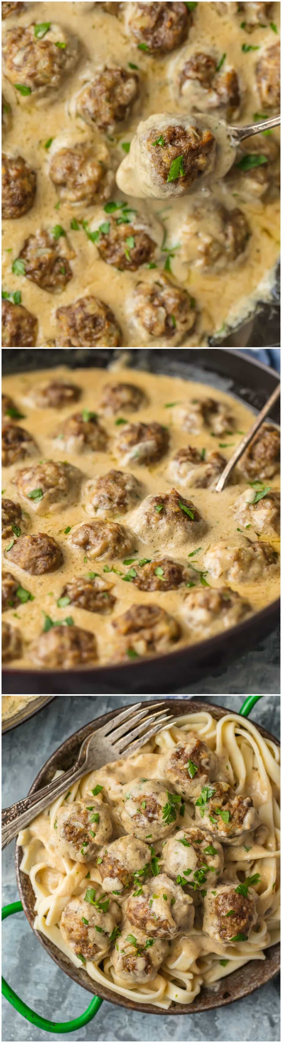 Every great cook needs an amazing SWEDISH MEATBALLS recipe. Eat them as an appetizer for the perfect party snack or over noodles for a delicious meal. This sauce is everything!