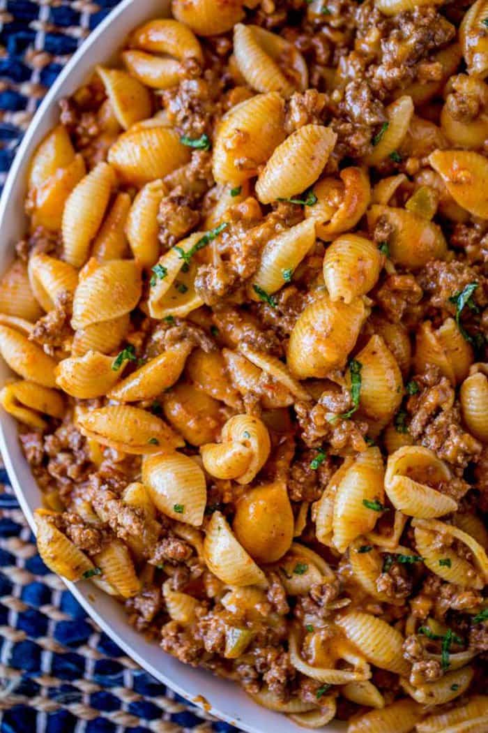 Cheesy Taco Pasta | Dinner Then Dessert