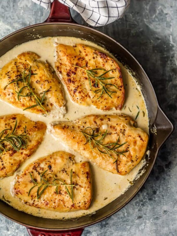 Chicken Dijon with White Wine Sauce is an easy ONE PAN meal with so much flavor! The Dijon Chicken in white win sauce is so juicy and moist and smothered in the most amazing sauce. Nothing is better than White Wine Chicken with Dijon. It's an awesome Date Night meal for any day of the week. Chicken Dijon for the win!