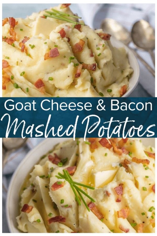 Cheesy Mashed Potatoes with Bacon and Goat Cheese Recipe - The Cookie ...