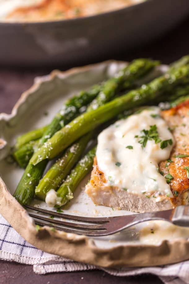 Parmesan Pork Chops With Creamy Parmesan Garlic Sauce Recipe The Cookie Rookie