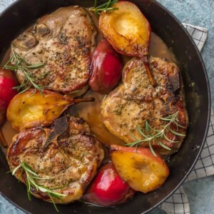 pork chops in pan