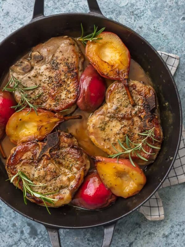 pork chops in pan