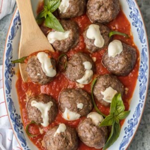 Mozzarella Stuffed Italian Meatballs Recipe - 60