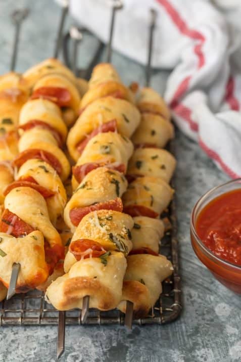 Pizza Sticks with Pepperoni (Pizza on a Stick) Recipe - The Cookie Rookie®