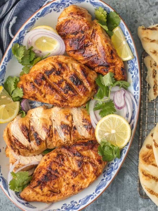 Tandoori Chicken on a platter