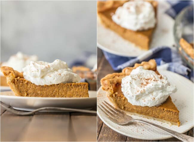 Pumpkin Pie Recipe + Maple Whipped Cream - The Cookie Rookie®