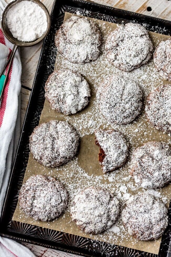 Chocolate Gooey Butter Cookies Chocolate Cake Mix Cookies Recipe The Cookie Rookie®