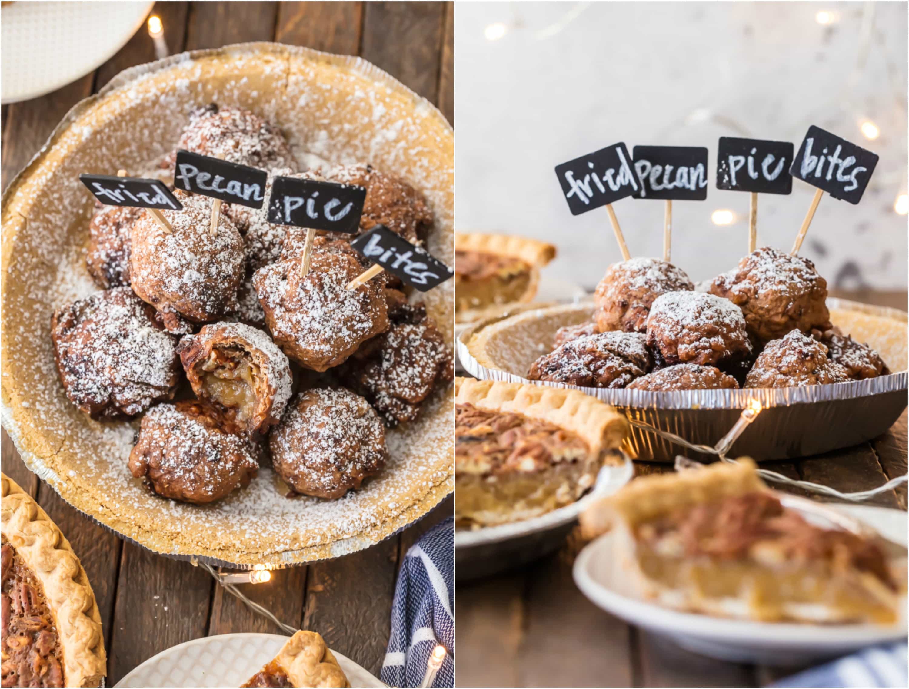 Have a HOLIDAY PIE PARTY this Christmas and wow your guests with fun twists on classic pies! Use your favorite pies to make Deep Fried Pecan Pie Bites and Chocolate Pie S'mores Dip for all of the flavor and none of the fuss.