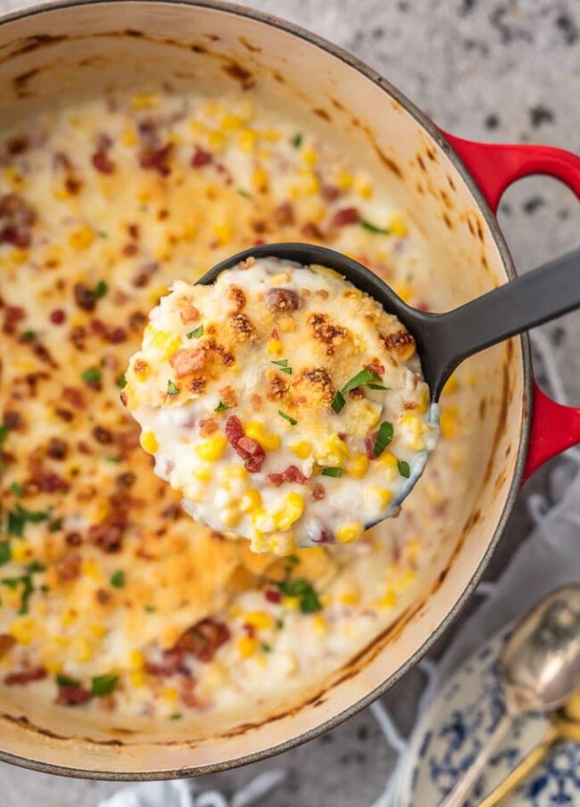 Creamed Corn with Bacon Recipe - The Cookie Rookie®