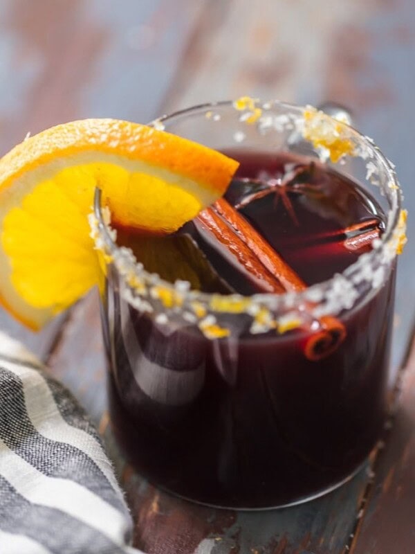 MULLED WINE MARGARITAS are fun, festive, and unique. This favorite hot spiced wine recipe has complex flavors and it warms the soul. This Mulled Wine Recipe is the ultimate Christmas margarita!