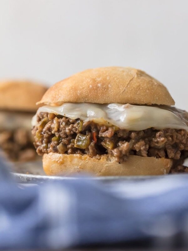 We LOVE these PHILLY CHEESESTEAK SLOPPY JOES. This simple recipe elevates a classic loved by both kids and adults alike. You can't go wrong with a sloppy joe night!