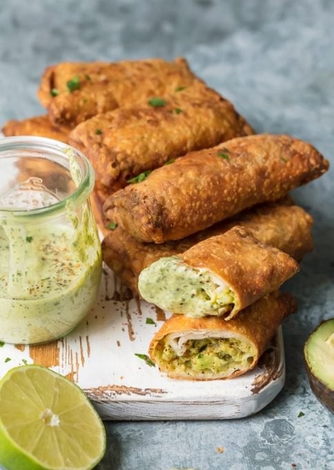 Avocado Egg Rolls (Guacamole Egg Roll Recipe) - The Cookie Rookie®