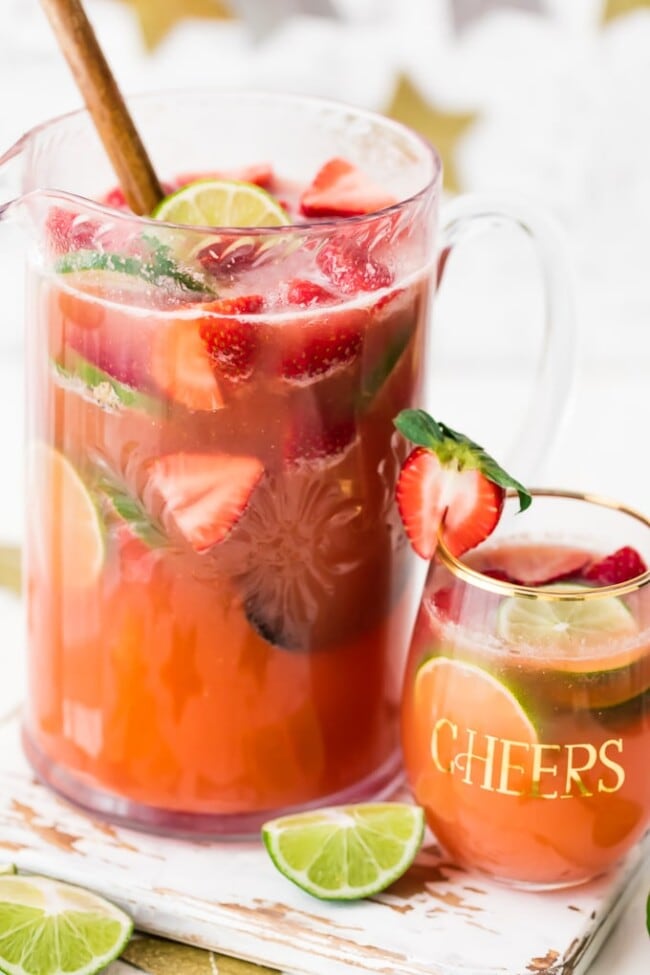 Strawberry Margarita Punch Recipe - The Cookie Rookie®
