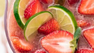 Sparkling Strawberry Margarita Punch